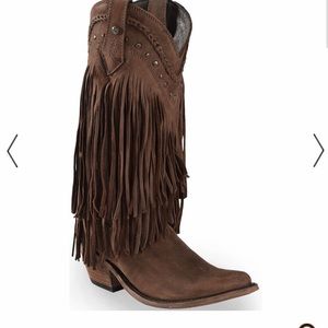 Liberty Black fringe boots